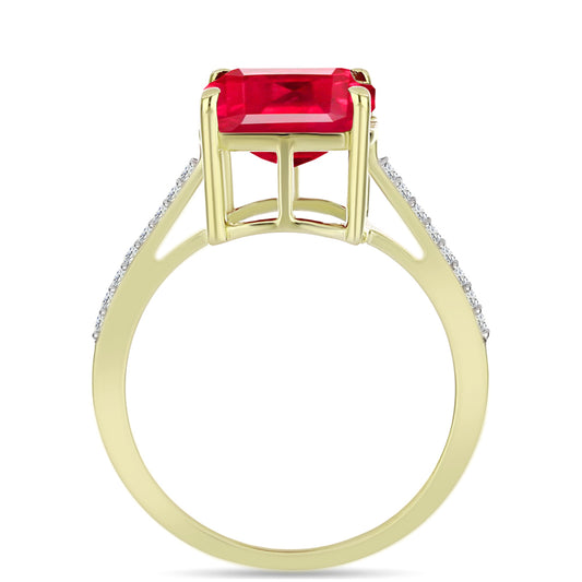 Inel din Argint 925 Placat cu Aur ( 2.82 grame ) cu Agat Roșu și Topaz Alb 3.94 Carate