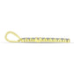 Cruce Pandantiv din Argint 925 Placat cu Aur ( 1.49 grame ) cu Diamant Certificat cultivat în laborator 0.82 Carate