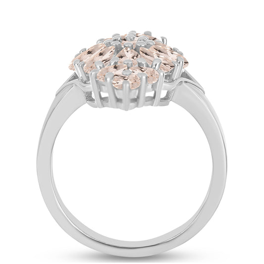 Inel din Argint 925 ( 4.8 grame ) cu Morganit Gozareh 2.29 Carate