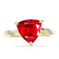 Inel din Argint 925 Placat cu Aur ( 2.63 grame ) cu Agat Roșu și Topaz Alb 2.82 Carate