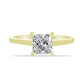 Inel din Argint 925 Placat cu Aur ( 2.03 grame ) cu Diamant Certificat cultivat în laborator 1.48 Carate