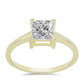 Inel din Argint 925 Placat cu Aur ( 2.03 grame ) cu Diamant Certificat cultivat în laborator 1.48 Carate