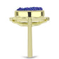 Inel din Argint 925 Placat cu Aur ( 4.87 grame ) cu Drusă Violet 5.48 Carate