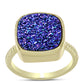Inel din Argint 925 Placat cu Aur ( 3.7 grame ) cu Drusă Violet 6.63 Carate