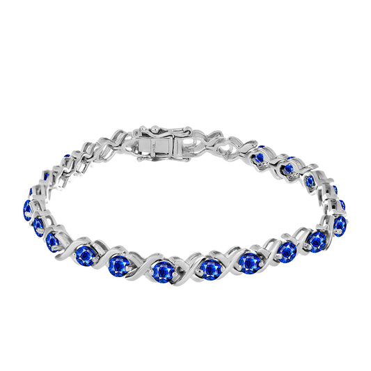 Brățară din Argint 925 ( 13.37 grame ) cu Safir Albastru Australian 7.33 Carate