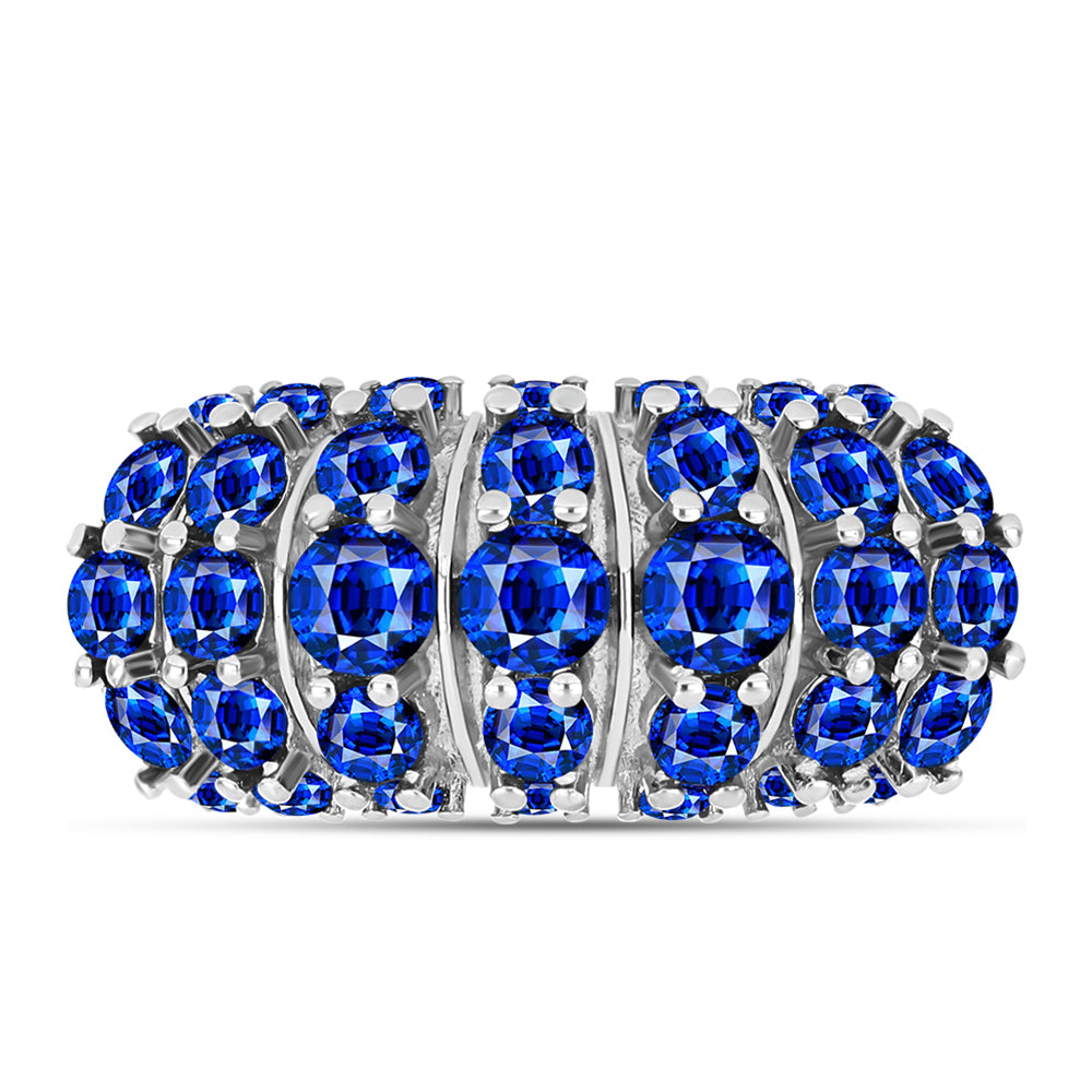 Inel din Argint 925 ( 7.09 grame ) cu Safir Albastru Australian 4.7 Carate