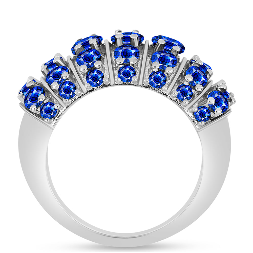 Inel din Argint 925 ( 7.09 grame ) cu Safir Albastru Australian 4.7 Carate