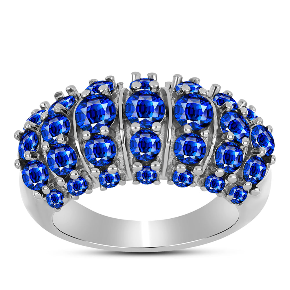 Inel din Argint 925 ( 7.09 grame ) cu Safir Albastru Australian 4.7 Carate 3 