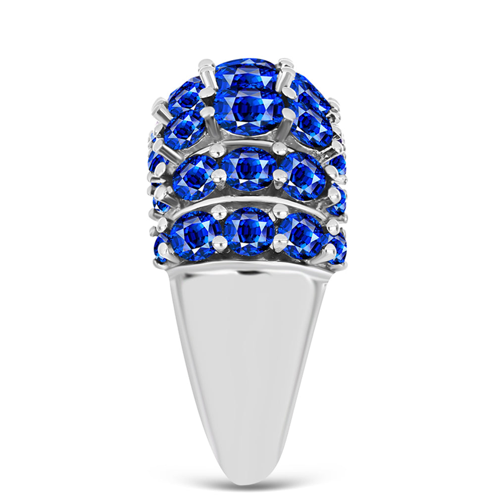 Inel din Argint 925 ( 7.09 grame ) cu Safir Albastru Australian 4.7 Carate 4 