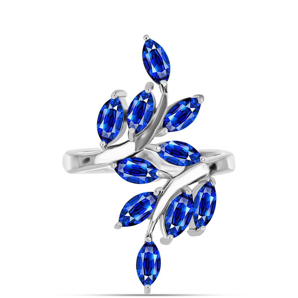 Inel din Argint 925 ( 4.29 grame ) cu Safir Albastru Australian 3.93 Carate