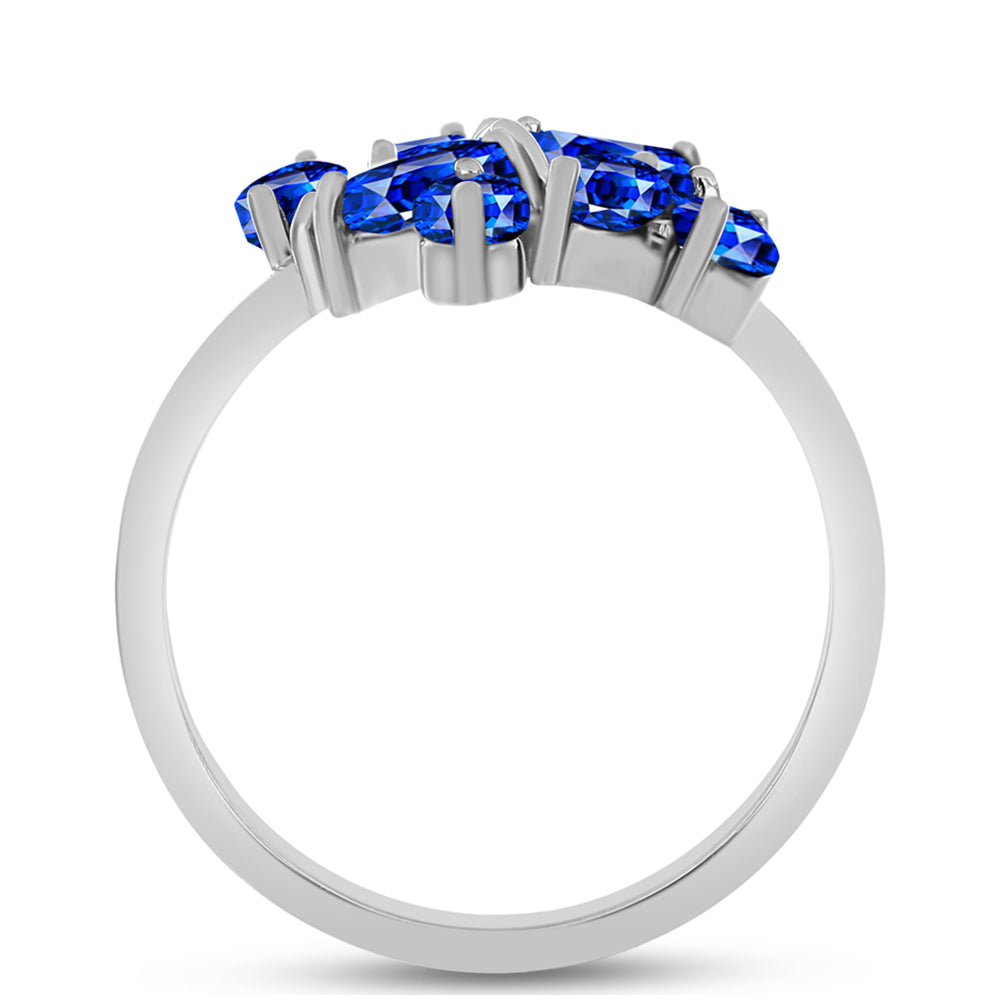 Inel din Argint 925 ( 4.29 grame ) cu Safir Albastru Australian 3.93 Carate 2 