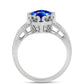 Inel din Argint 925 ( 5.06 grame ) cu Safir Albastru Australian 4.88 Carate