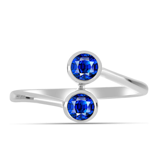 Inel din Argint 925 ( 2.2 grame ) cu Safir Albastru Australian 0.75 Carate