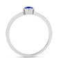 Inel din Argint 925 ( 2.2 grame ) cu Safir Albastru Australian 0.75 Carate