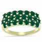 Inel din Argint 925 Placat cu Aur ( 4.35 grame ) cu Agat Verde 2.45 Carate