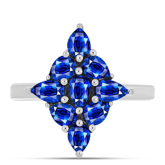 Inel din Argint 925 ( 3.5 grame ) cu Safir Albastru Australian 2.4 Carate