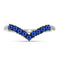 Inel din Argint 925 ( 2 grame ) cu Safir Albastru Australian 0.5 Carate