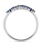 Inel din Argint 925 ( 2 grame ) cu Safir Albastru Australian 0.5 Carate