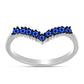 Inel din Argint 925 ( 2 grame ) cu Safir Albastru Australian 0.5 Carate