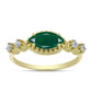 Inel din Argint 925 Placat cu Aur ( 2.85 grame ) cu Agat Verde și Topaz Alb 0.99 Carate
