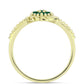 Inel din Argint 925 Placat cu Aur ( 2.62 grame ) cu Agat Verde 0.22 Carate