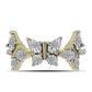 Inel din Argint 925 Placat cu Aur ( 3.36 grame ) cu Diamant Alb și Topaz Alb 0.21 Carate