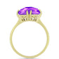 Inel din Argint 925 Placat cu Aur ( 2.76 grame ) cu Agat Violet 7.36 Carate