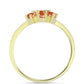 Inel din Argint 925 Placat cu Aur ( 1.69 grame ) cu Piatra Soarelui Oregon 1.02 Carate