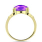 Inel din Argint 925 Placat cu Aur ( 4.44 grame ) cu Agat Violet 8.23 Carate