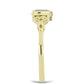 Inel din Argint 925 Placat cu Aur ( 1.76 grame ) cu Labradorit 0.2 Carate