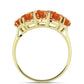Inel din Argint 925 Placat cu Aur ( 4.59 grame ) cu Piatra Soarelui Oregon 8.4 Carate