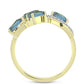Inel din Argint 925 Placat cu Aur ( 2.72 grame ) cu Labradorit 1.76 Carate