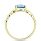 Inel din Argint 925 Placat cu Aur ( 2.44 grame ) cu Labradorit 0.99 Carate