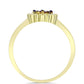 Inel din Argint 925 Placat cu Aur ( 2.49 grame ) cu Diamant Albastru 0.01 Carate