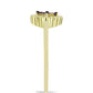 Inel din Argint 925 Placat cu Aur ( 2.49 grame ) cu Diamant Albastru 0.01 Carate