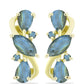 Cercei din Argint 925 Placat cu Aur ( 3.02 grame ) cu Labradorit 2.86 Carate