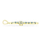 Cruce Pandantiv din Argint 925 Placat cu Aur ( 3.24 grame ) cu Labradorit 0.64 Carate