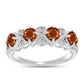 Inel din Argint 925 ( 2.03 grame ) cu Citrin Madeira și Topaz Alb 1.08 Carate