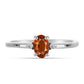 Inel din Argint 925 ( 1.6 grame ) cu Citrin Madeira și Topaz Alb 0.44 Carate
