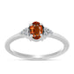 Inel din Argint 925 ( 1.56 grame ) cu Citrin Madeira și Topaz Alb 0.48 Carate
