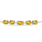 Brățară din Argint 925 ( 4.42 grame ) cu Citrin Rio Golden și Topaz Alb 6.08 Carate