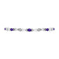 Brățară din Argint 925 ( 7.59 grame ) cu Ametist Marocan și Topaz Alb 2.38 Carate