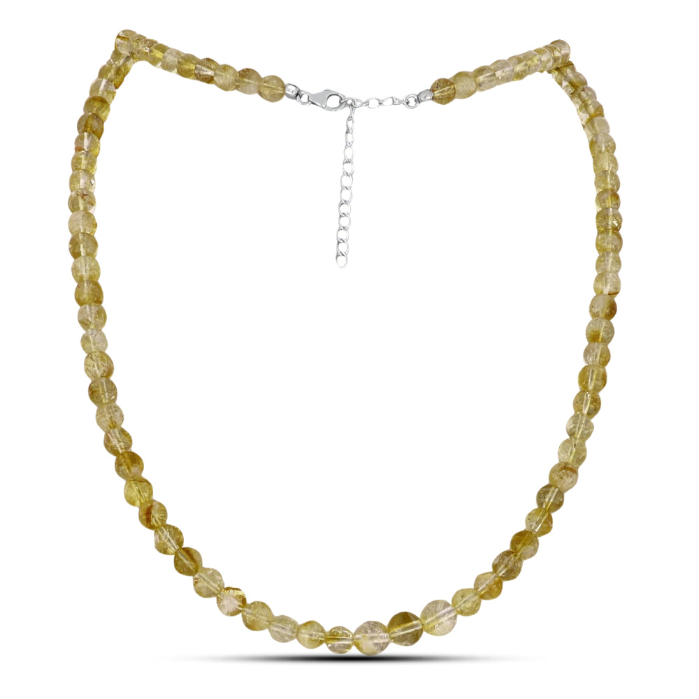 Colier din Argint 925 ( 1.03 grame ) cu Citrin Rio Golden 115 Carate 1 
