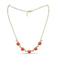 Colier din Argint 925 Placat cu Aur ( 6.11 grame ) cu Turcoaz Mohave și Topaz Alb 5.28 Carate