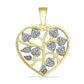 Pandantiv din Argint 925 Placat cu Aur ( 3.41 grame ) cu Diamant Alb 0.06 Carate