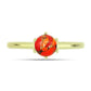 Inel din Argint 925 Placat cu Aur ( 1.91 grame ) cu Turcoaz Mohave 0.83 Carate