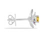 Cercei din Argint 925 ( 2.59 grame ) cu Citrin Rio Golden 0.22 Carate