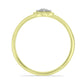 Inel din Argint 925 Placat cu Aur ( 1.88 grame ) cu Diamant Alb 0.09 Carate