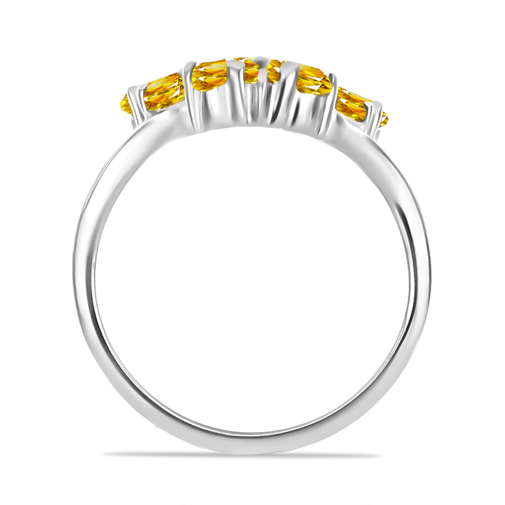 Inel din Argint 925 ( 4.27 grame ) cu Citrin Rio Golden 4.16 Carate 2 