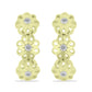 Cercei din Argint 925 Placat cu Aur ( 4.28 grame ) cu Diamant Alb 0.03 Carate